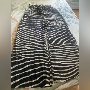Zebra wide leg trouser/ pant